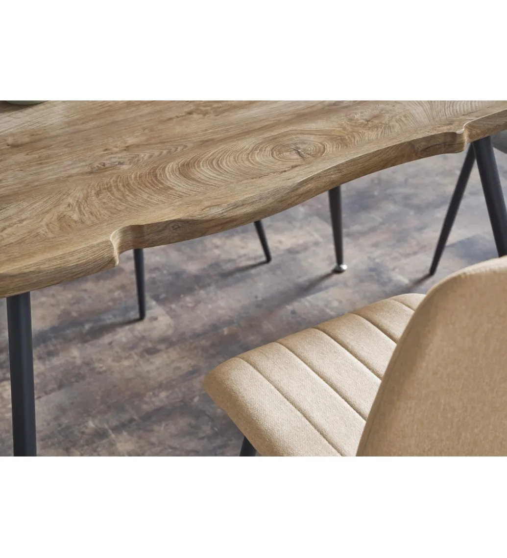 Stół LARSON 120 cm w kolorze dąb naturalny*Halmar Sale