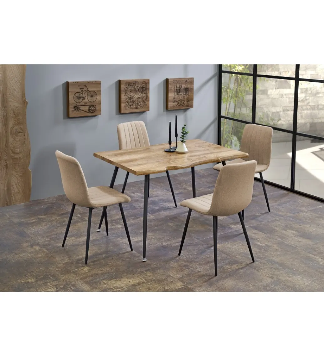 Stół LARSON 120 cm w kolorze dąb naturalny*Halmar Sale