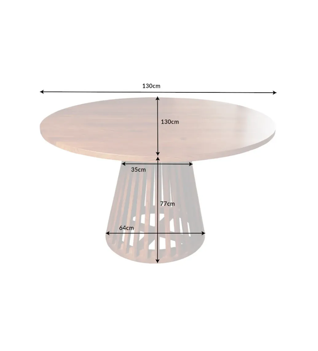 Stół MAISON JADE 130 cm drewno akacja*Invicta Interior Discount