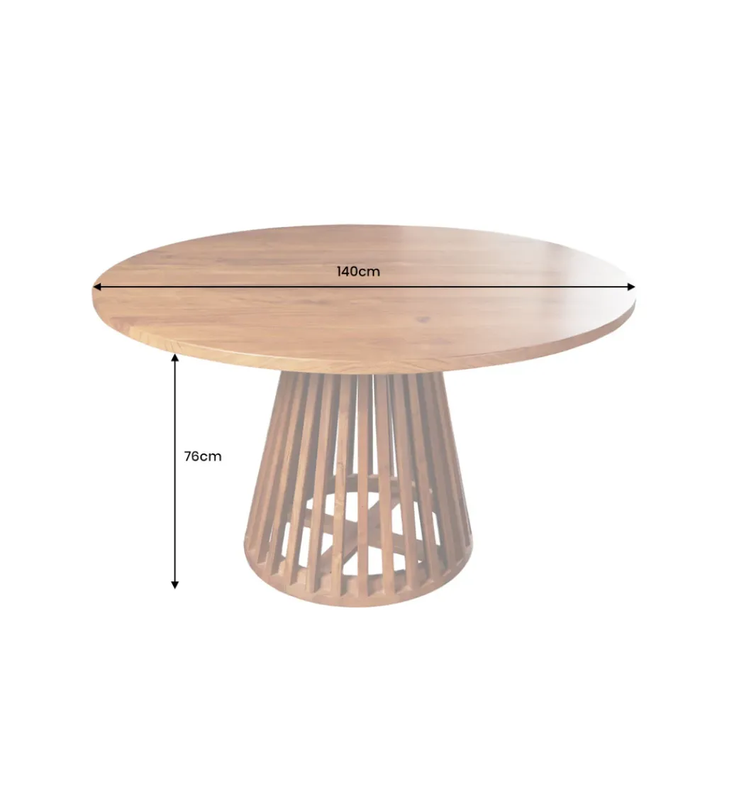 Stół MAISON JADE 140 cm okrągły drewno akacja*Invicta Interior Best