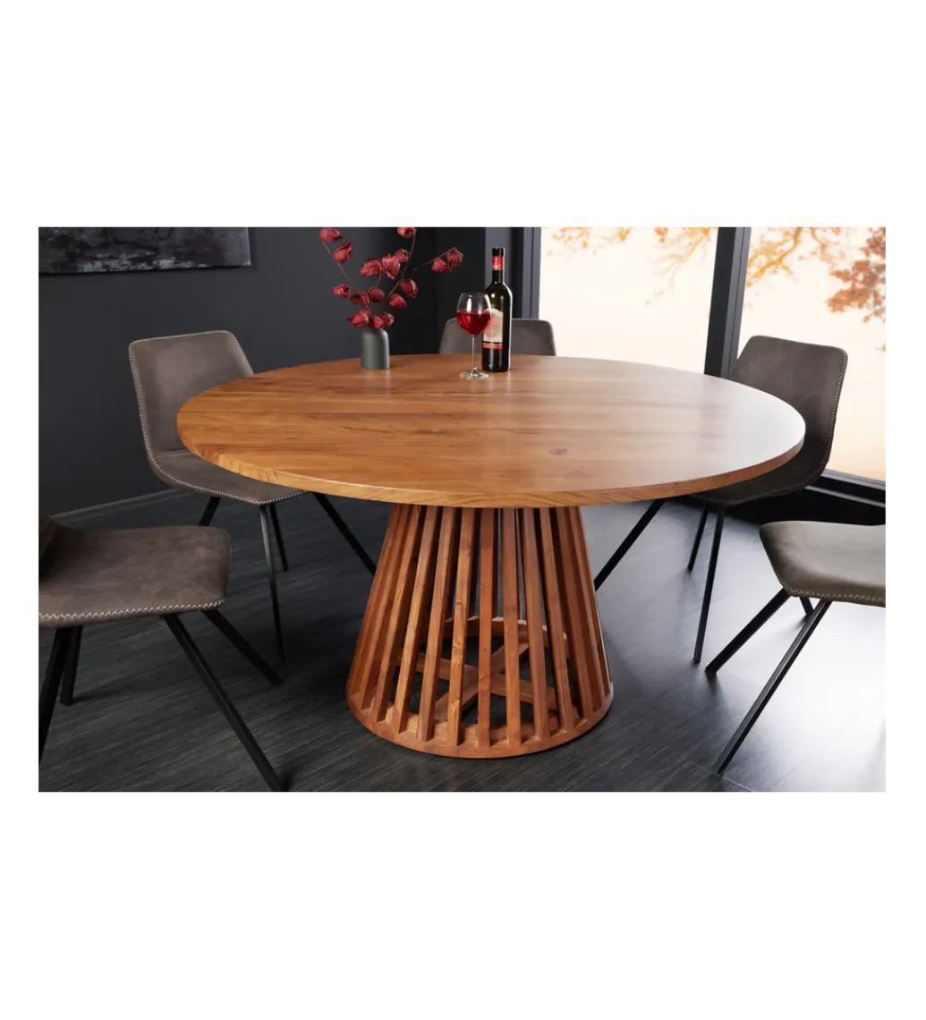 Stół MAISON JADE 140 cm okrągły drewno akacja*Invicta Interior Best