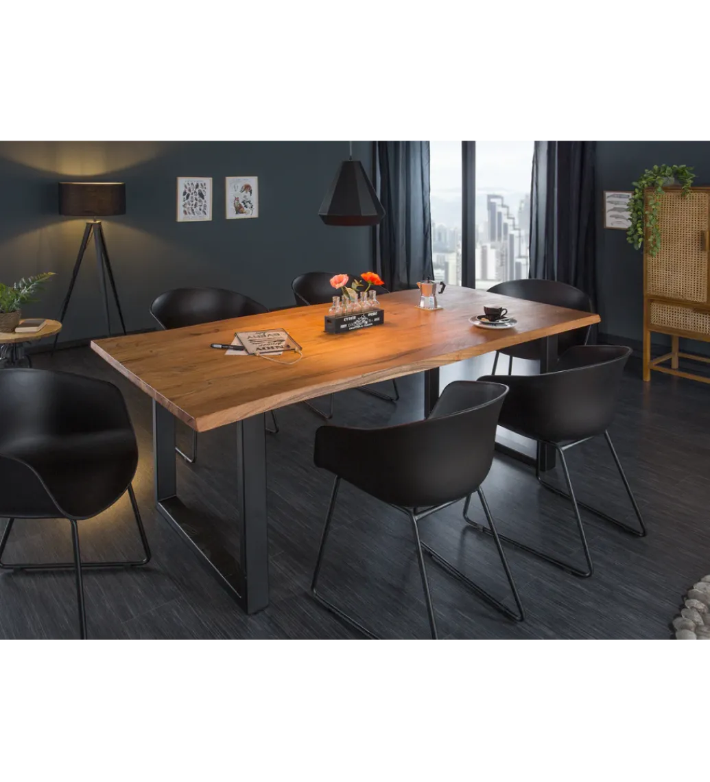 Stół MAMMUT 200 cm nogi U drewno akacja*Invicta Interior Best