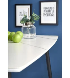 Stół MARCO 120 cm w optyce białego marmuru*Halmar Hot