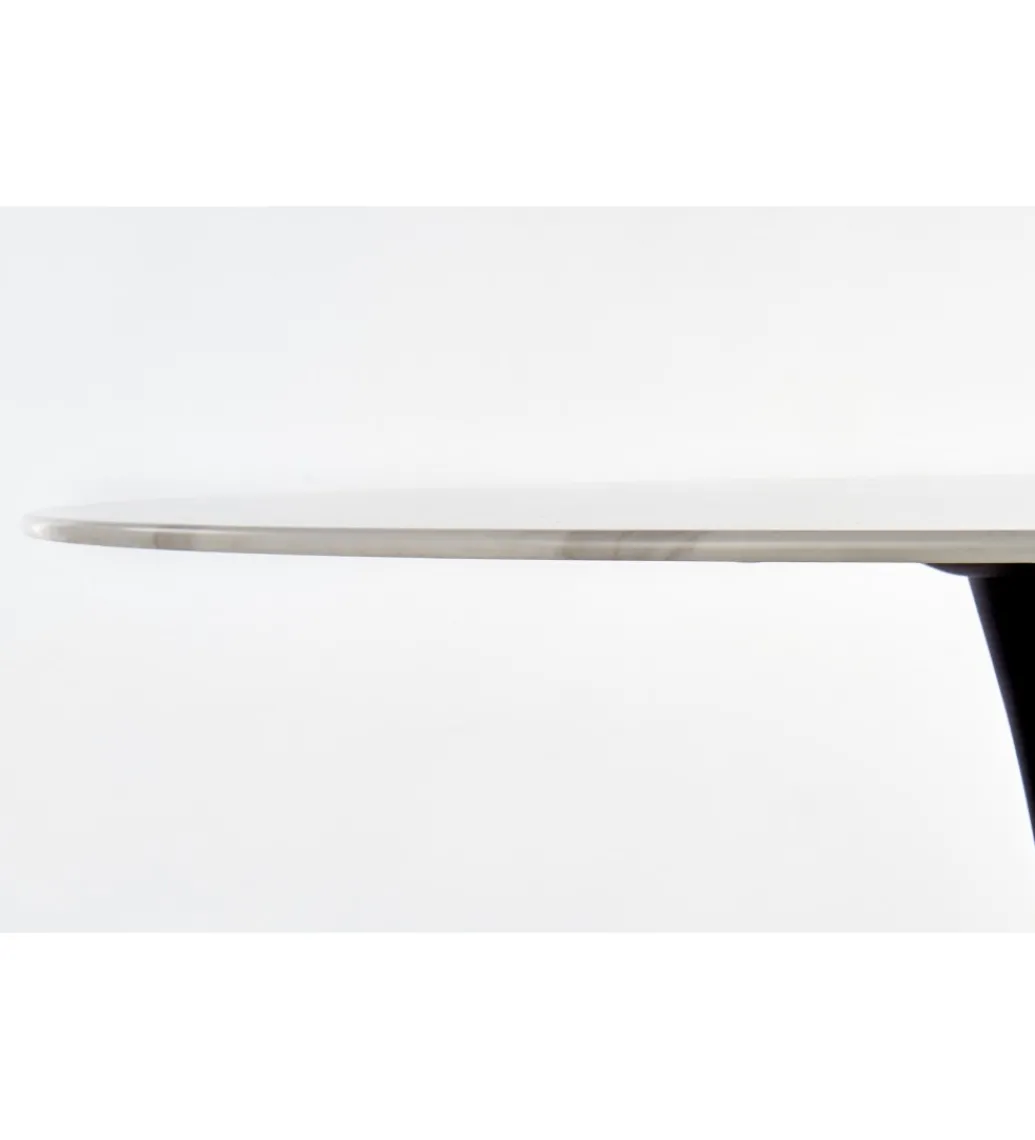 Stół MARCO 120 cm w optyce białego marmuru*Halmar Hot