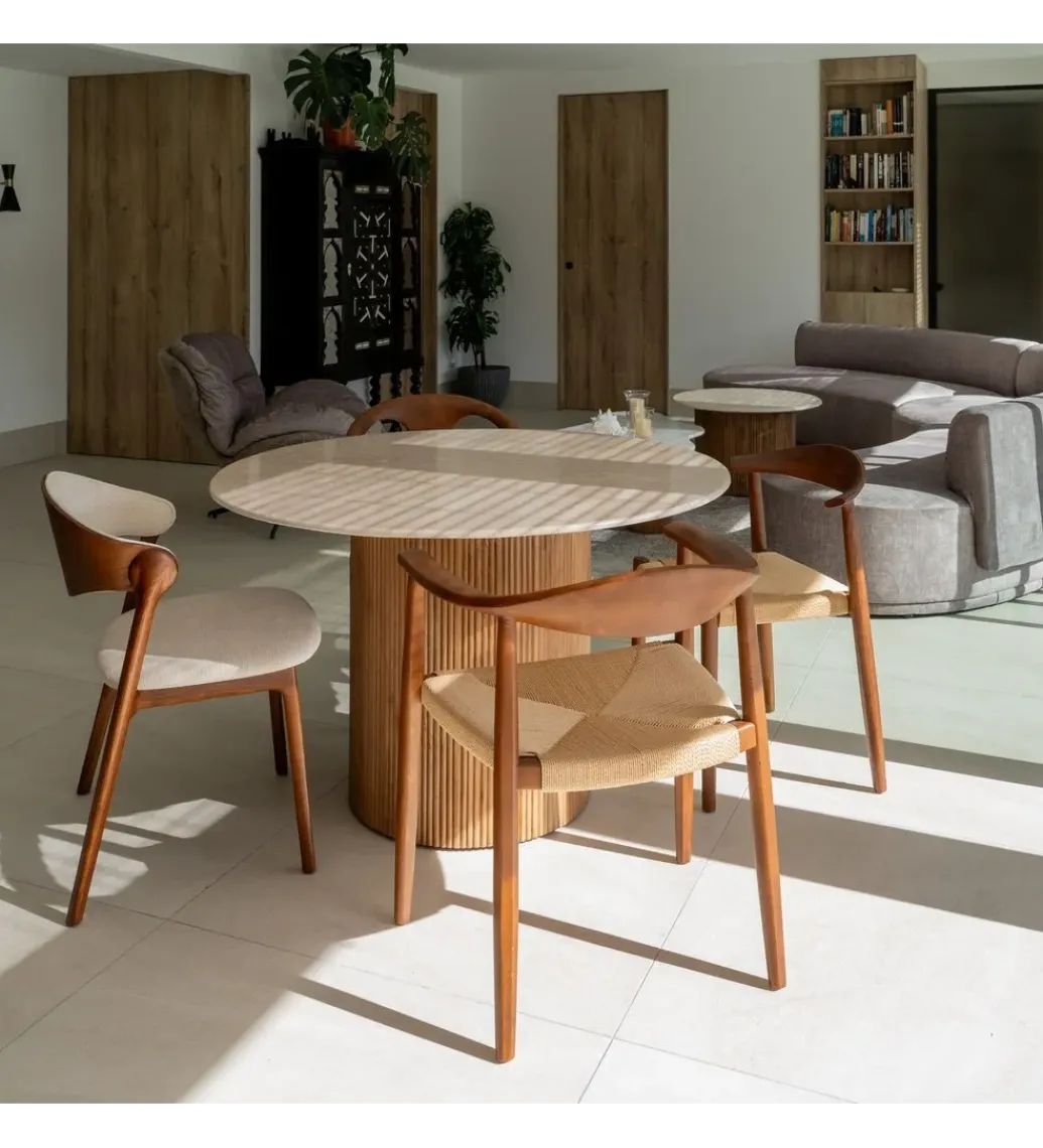 Stół MERTYL 120 cm okrągły naturalny*Zona-Design Sale