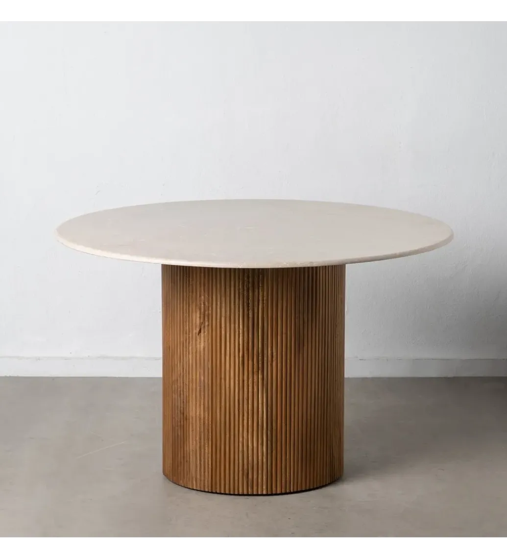 Stół MERTYL 120 cm okrągły naturalny*Zona-Design Sale