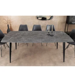 Stół MILANO 180 cm ceramiczny blat antracyt*Invicta Interior Discount