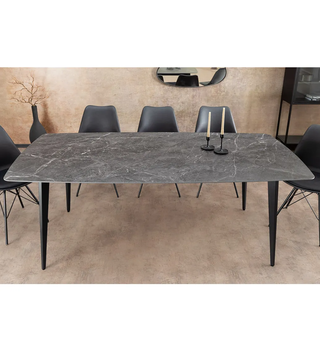 Stół MILANO 180 cm ceramiczny blat antracyt*Invicta Interior Discount