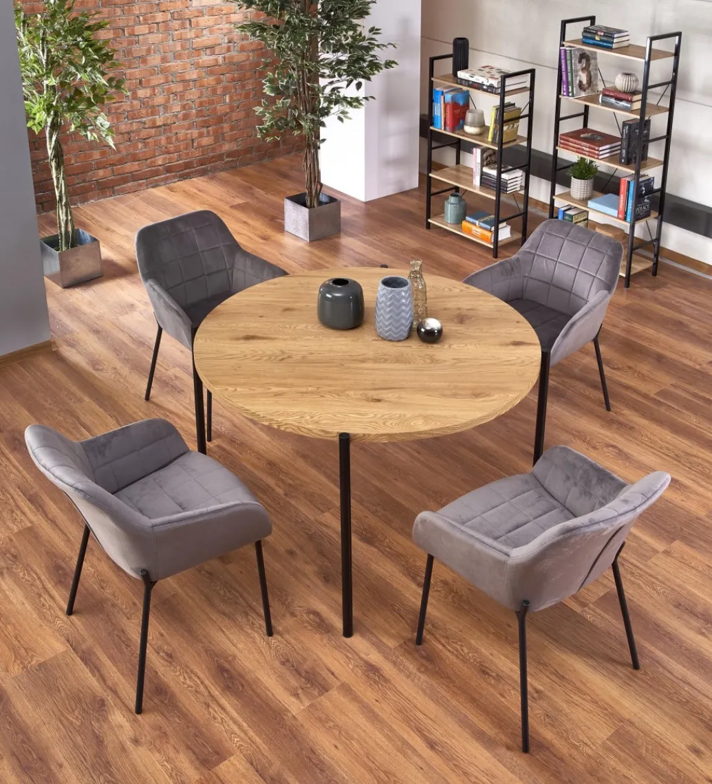 Stół MORGAN 120 cm w kolorze dąb złoty*Halmar Discount