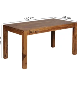 Stół MUMBAI 140 cm drewno sheesham*WOHNLING, GERMANY New