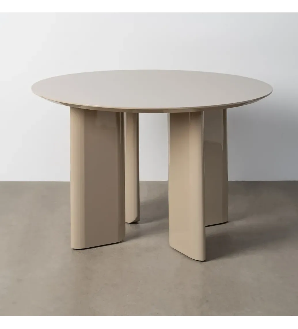 Stół MYKA 120 cm szklany taupe*Zona-Design
