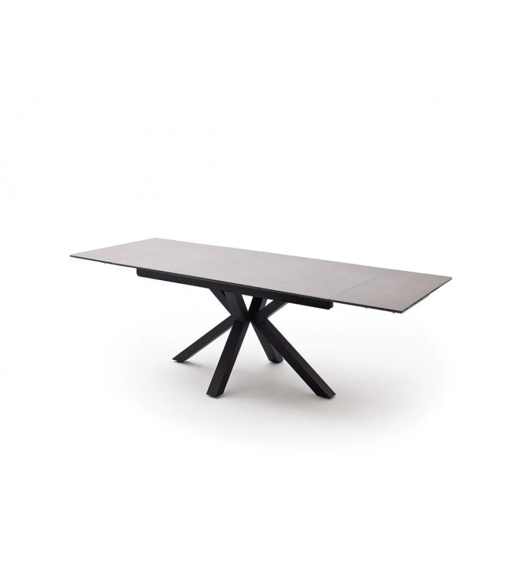 Stół NAGANO 160 cm - 240 cm jasnoszara ceramika*MCA Outlet