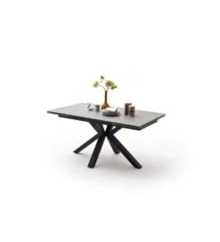 Stół NAGANO 160 cm - 240 cm jasnoszara ceramika*MCA Outlet