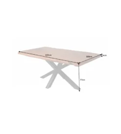 Stół Nature SPIDER galaxy 220 cm drewno akacja na nogach pająk krzyżak*Invicta Interior Online