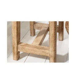 Stołek FINES 40 cm drewno mango*Invicta Interior Best