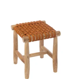 Stołek GASAM 45 cm pomarańczowy*J-Line Discount