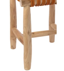 Stołek GASAM 45 cm pomarańczowy*J-Line Discount