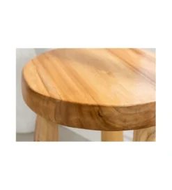 Stołek GUERRO 30 cm drewno teak*Invicta Interior New