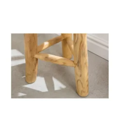 Stołek GUERRO 30 cm drewno teak*Invicta Interior New