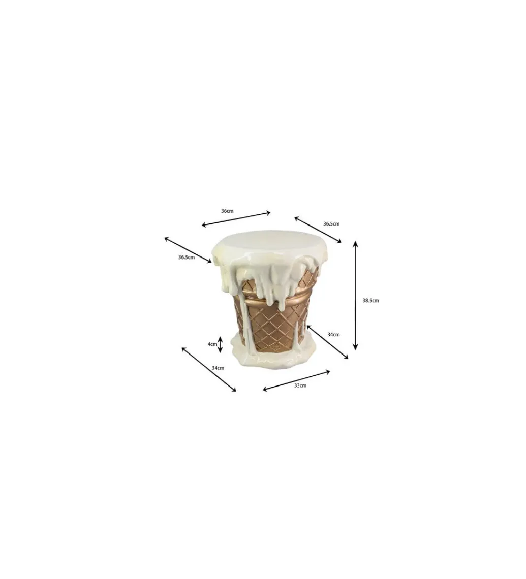 Stołek ICE CREAM VANILLA 37 cm*KARE