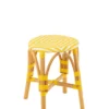 Stołek TAGOS rattan żółty*J-Line