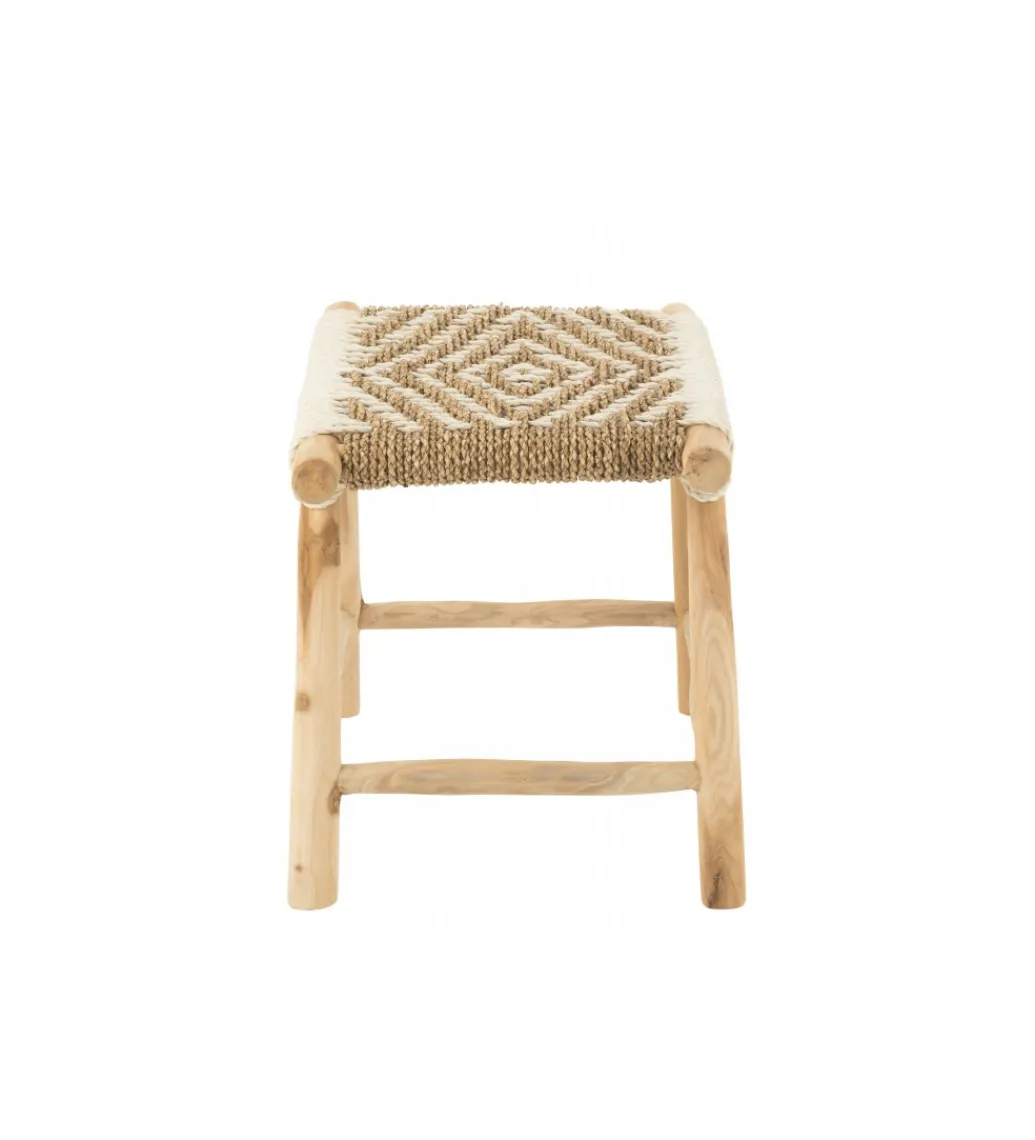 Stołek WAVERLY 60 cm drewno teak*J-Line