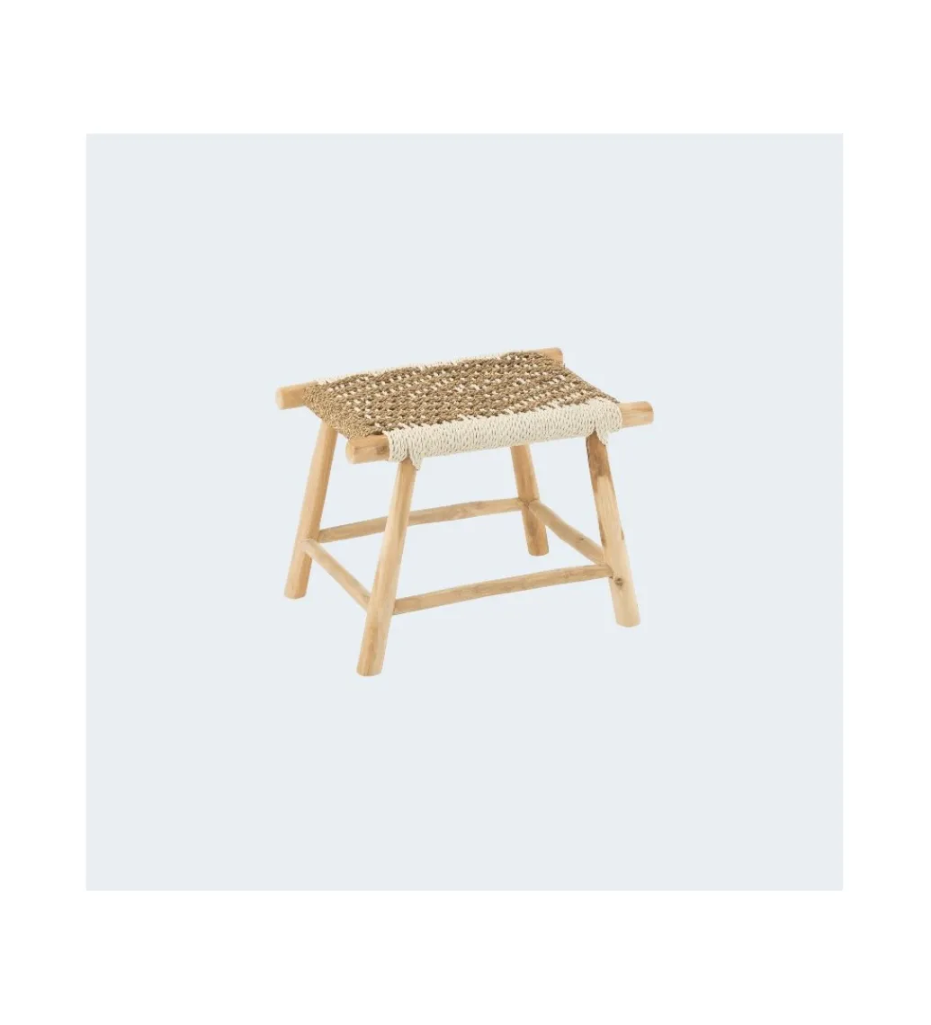 Stołek WAVERLY 60 cm drewno teak*J-Line