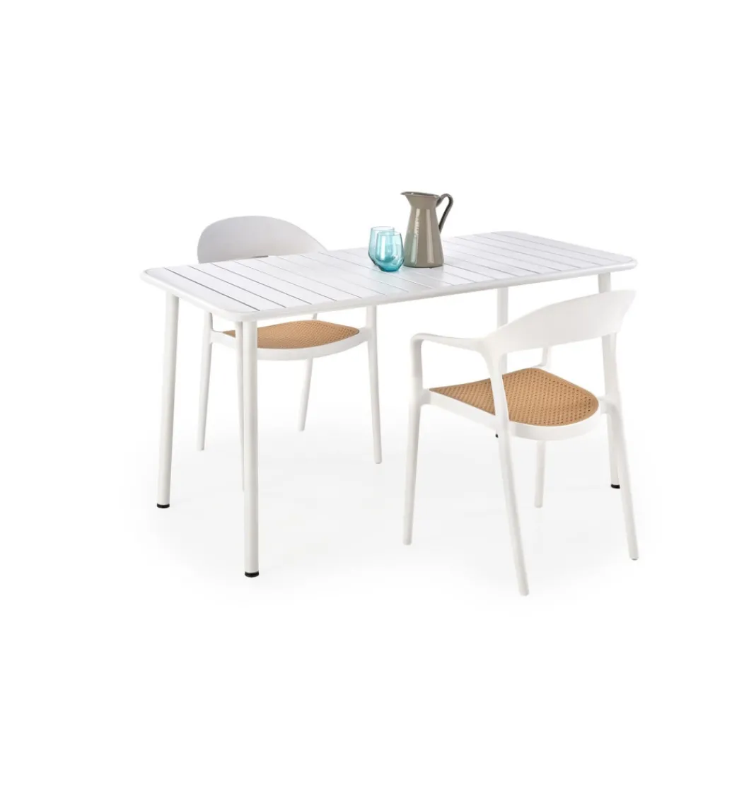 Stół ogrodowy BOSCO 140 cm biały*Halmar Discount