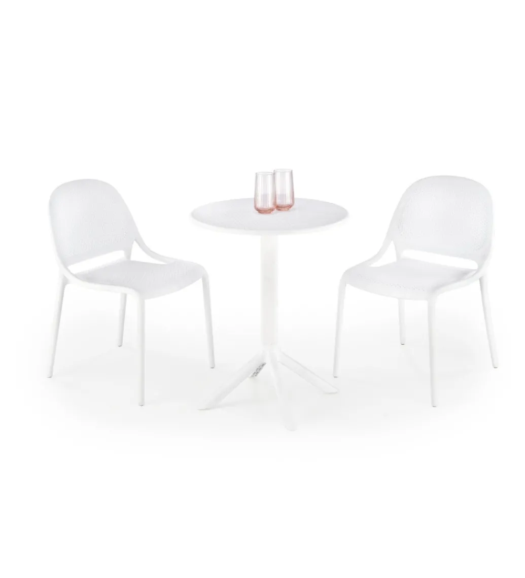 Stół ogrodowy CALVO 72 cm biały*Halmar New