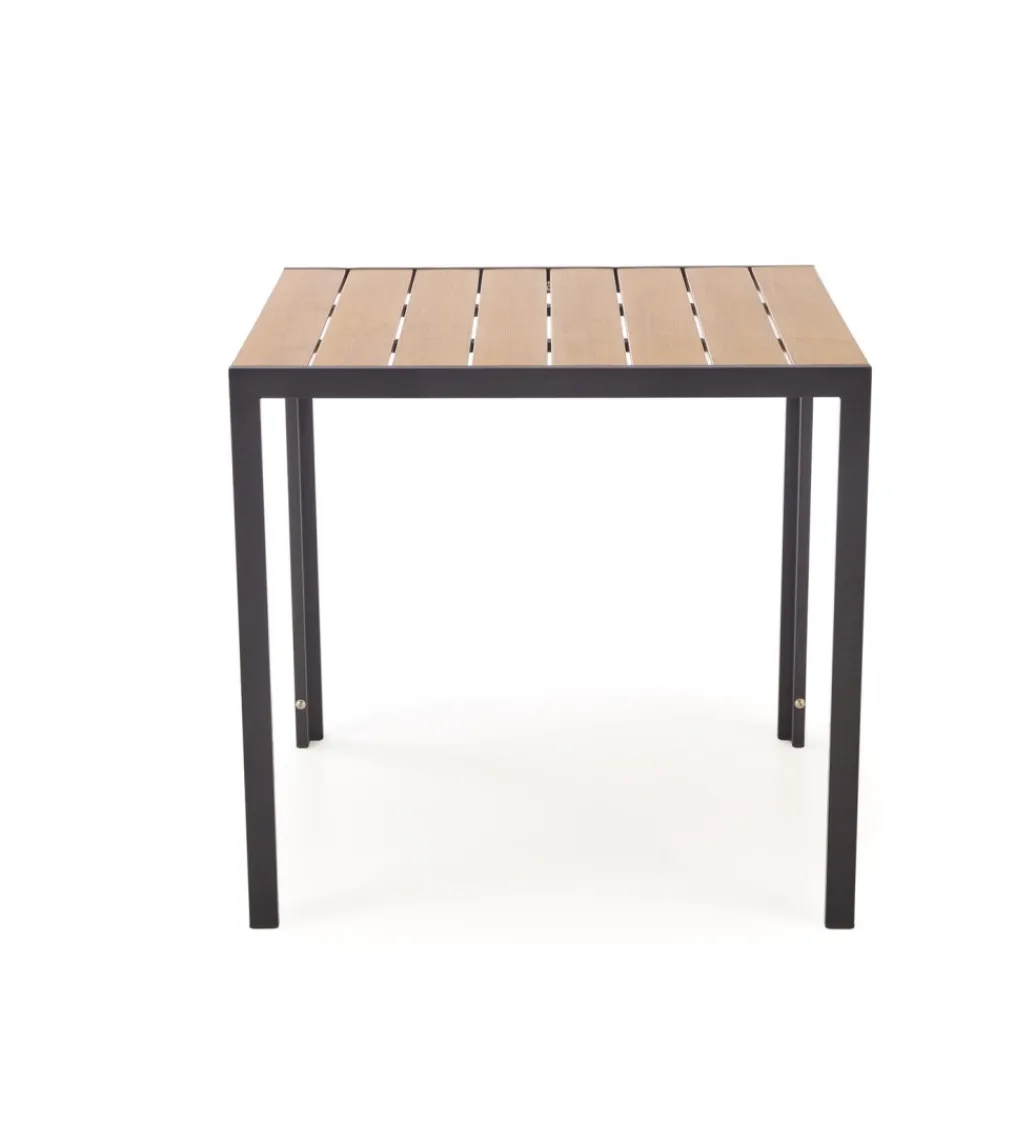 Stół ogrodowy FIERRO 80 cm brązowy czarny*Halmar Clearance