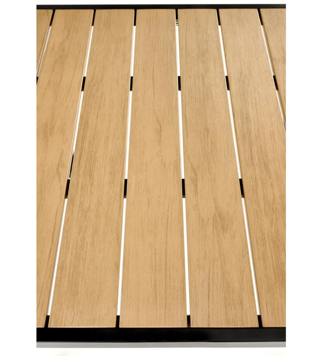 Stół ogrodowy FIERRO 80 cm brązowy czarny*Halmar Clearance