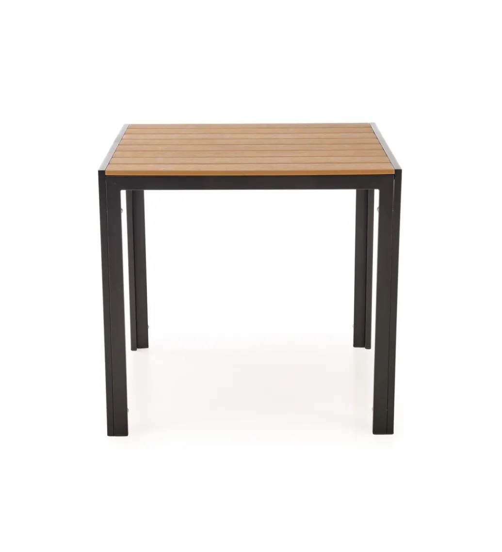 Stół ogrodowy FIERRO 80 cm brązowy czarny*Halmar Clearance