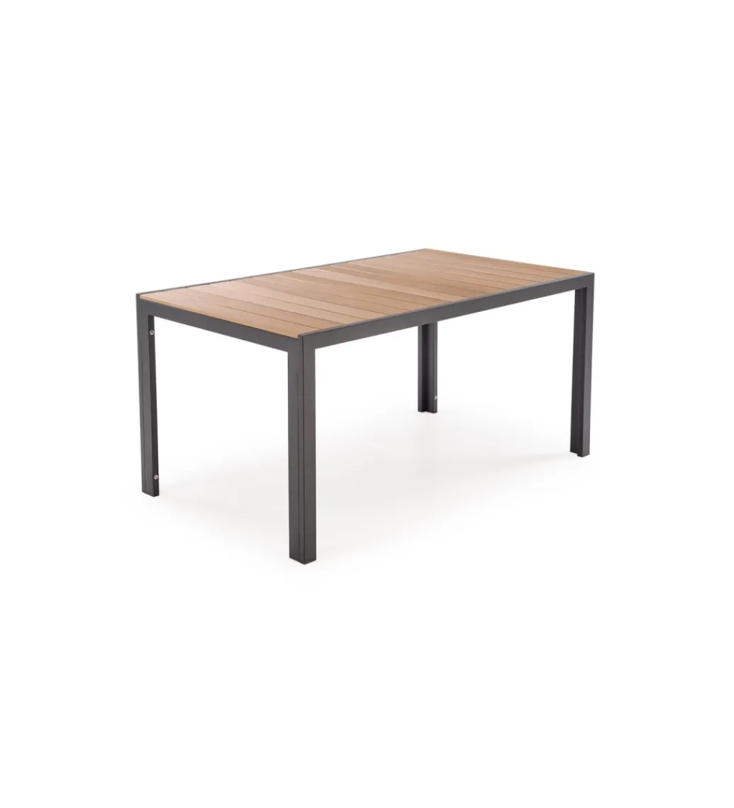 Stół ogrodowy FIERRO 150 cm brązowy czarny*Halmar Discount