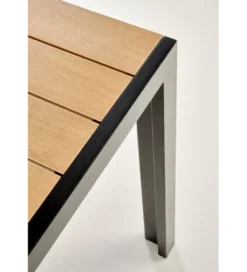 Stół ogrodowy FIERRO 150 cm brązowy czarny*Halmar Discount