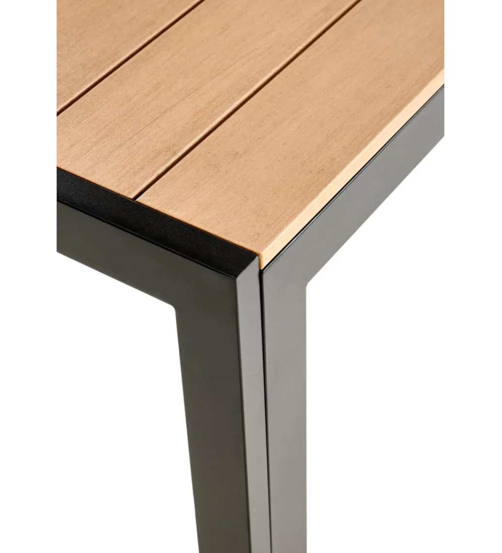 Stół ogrodowy FIERRO 150 cm brązowy czarny*Halmar Discount