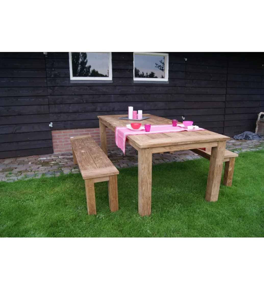Stół ogrodowy KORPONA 200 cm drewna teak*LF-Design Best