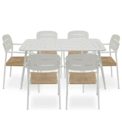 Stół ogrodowy PANKOW 150 cm biały*Zona-Design Outlet