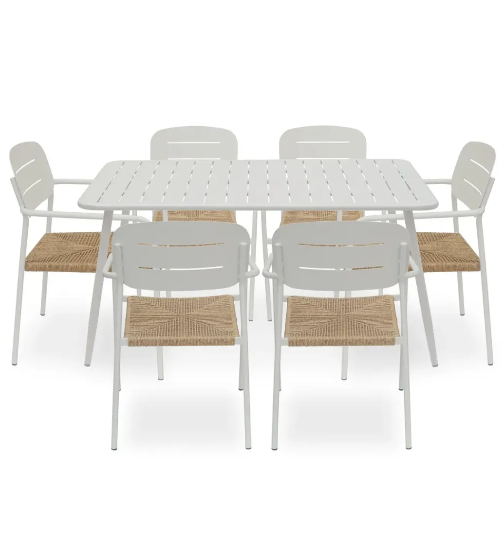 Stół ogrodowy PANKOW 150 cm biały*Zona-Design Outlet