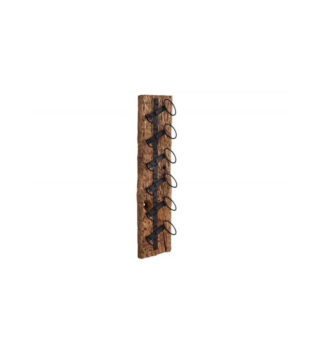 Stojak ścienny na wino Barracuda 100cm Teak*Invicta Interior Discount
