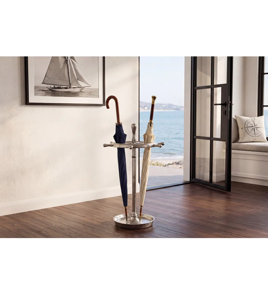 Stojak na parasole SEVEN SEAS 65 cm srebrny*Invicta Interior Hot