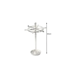 Stojak na parasole SEVEN SEAS 65 cm srebrny*Invicta Interior Hot