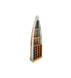 Stojak na wino BARGE 190 cm drewno mango*Invicta Interior