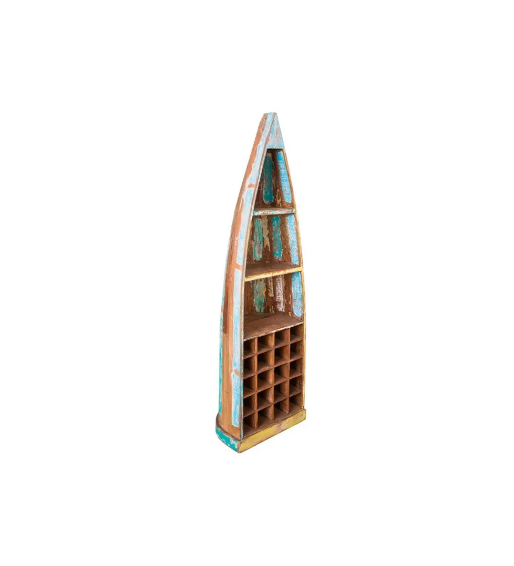 Stojak na wino BARGE 190 cm drewno mango*Invicta Interior