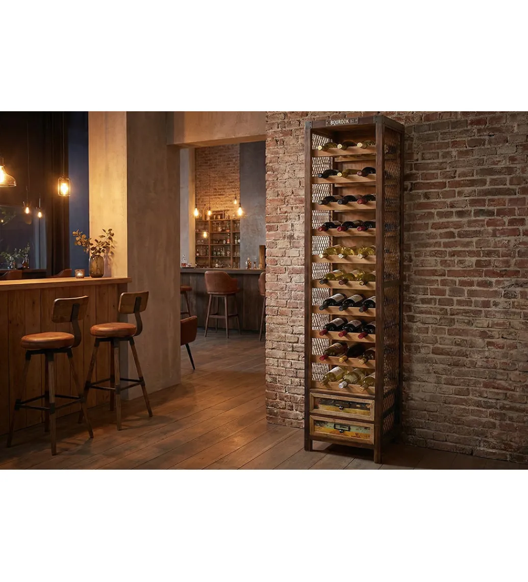 Stojak na wino BODEGA 190 cm naturlana*Invicta Interior Hot