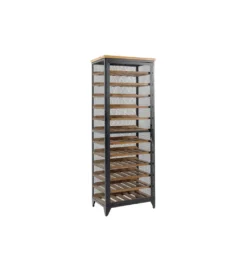 Stojak na wino BODEGA 185 cm naturalny czarny*Invicta Interior - przedsprzedaż Online