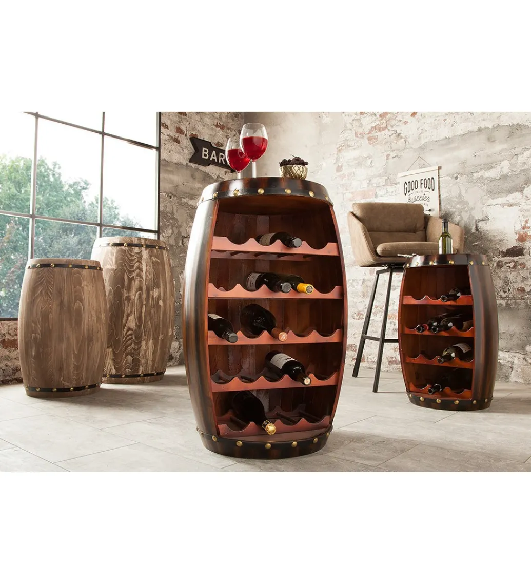 Stojak na wino Chateau 80 cm drewno jodła*Invicta Interior - przedsprzedaż Discount