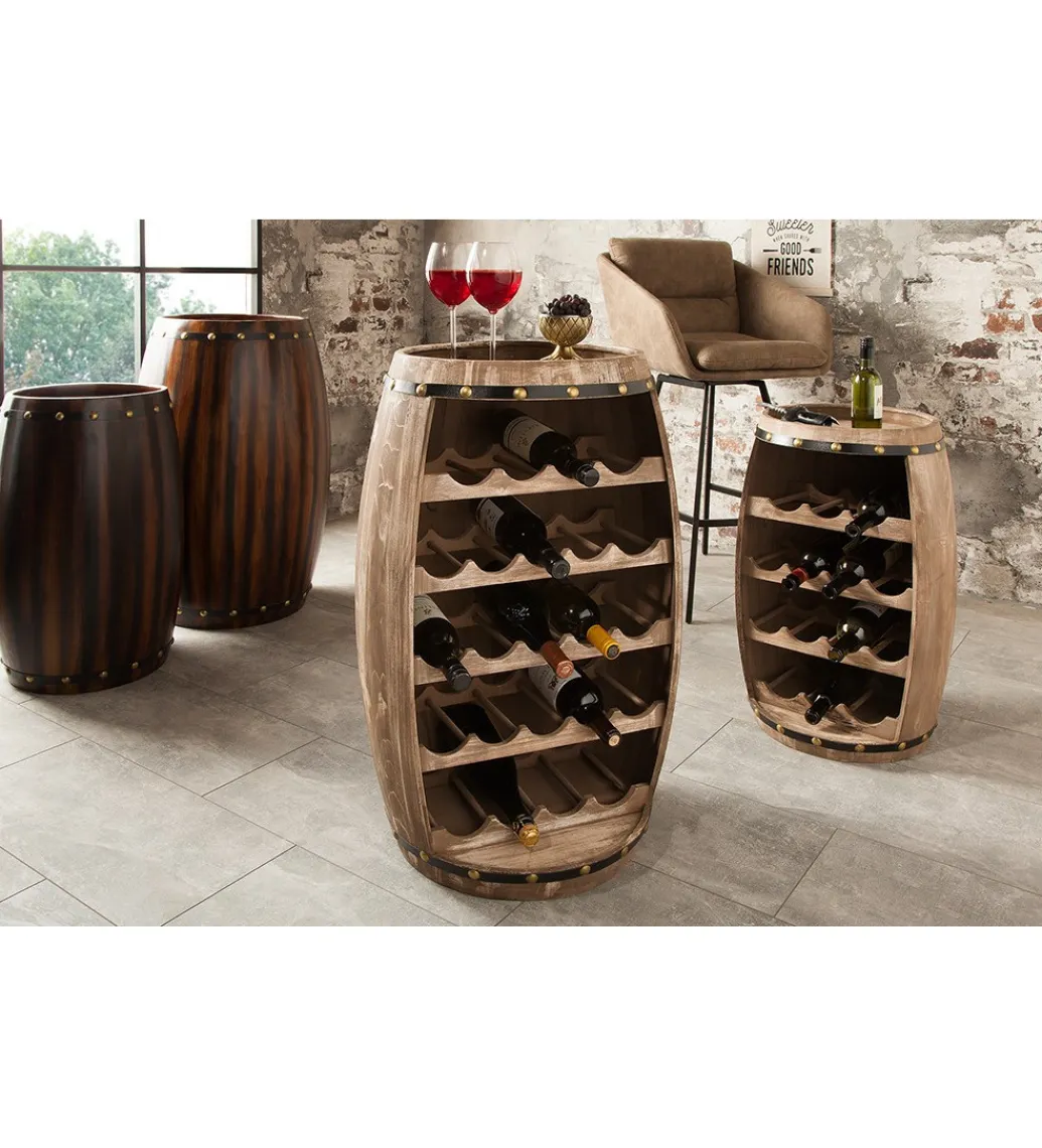 Stojak na wino Chateau 80 cm drewno jodła*Invicta Interior Discount