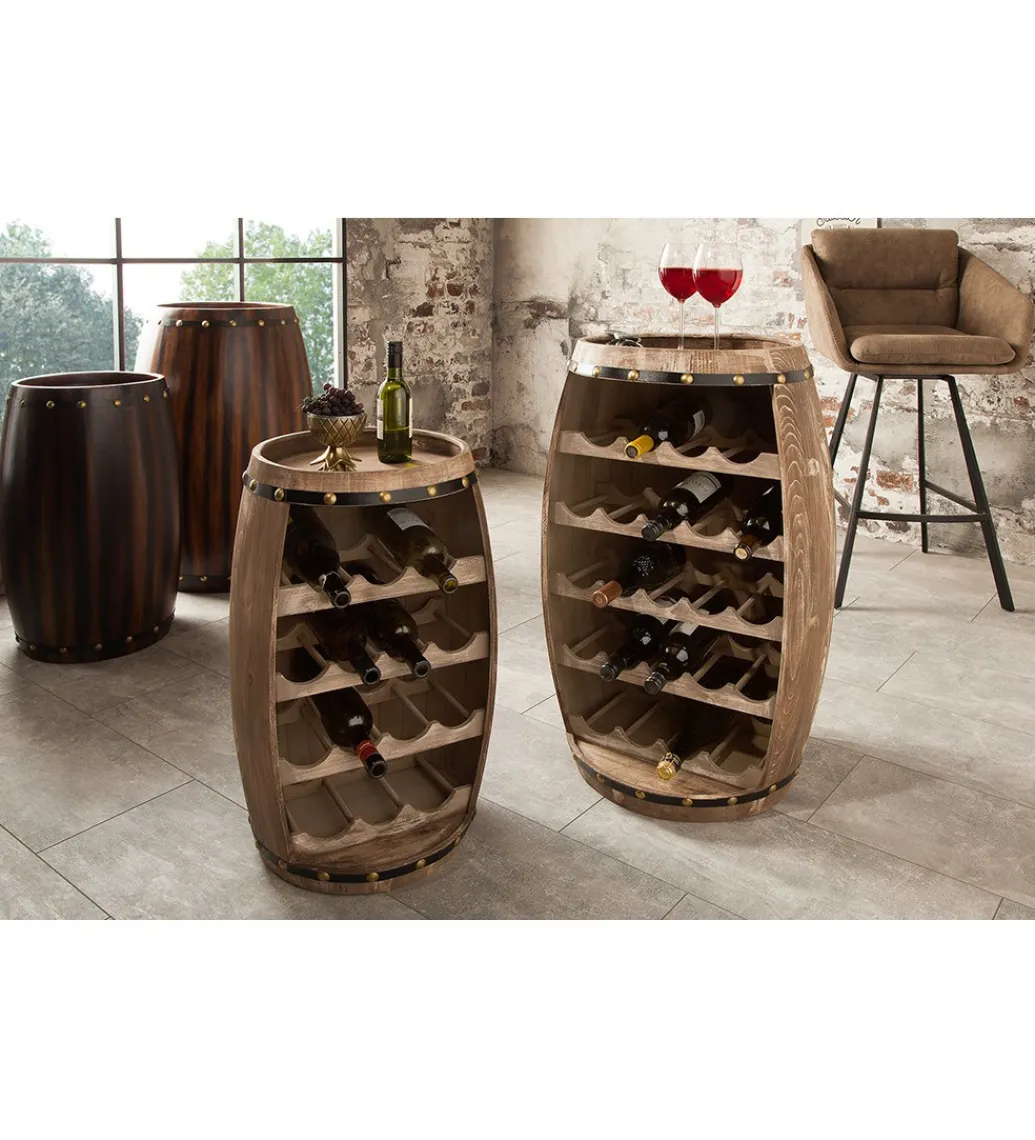 Stojak na wino Chateau 80 cm drewno jodła*Invicta Interior Discount