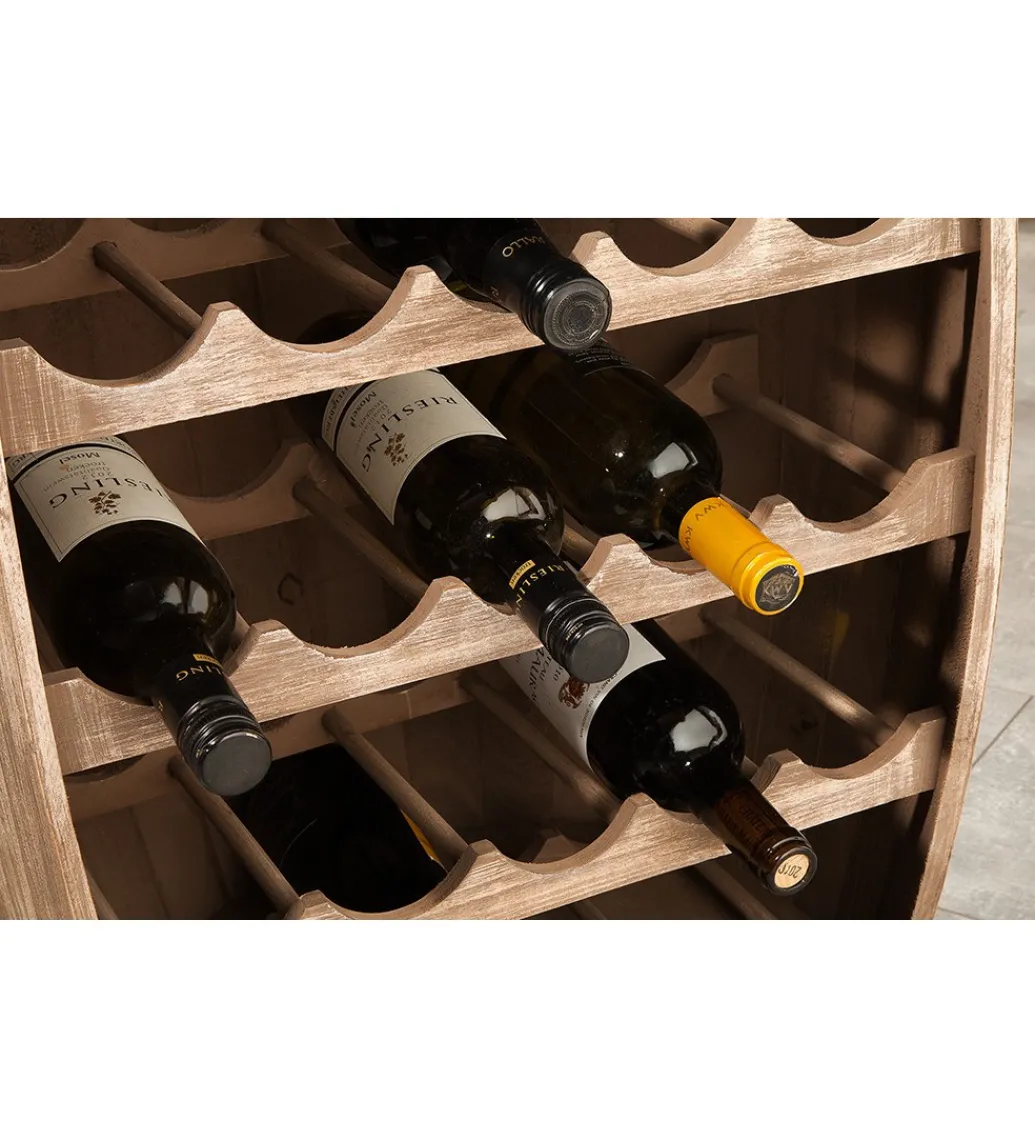 Stojak na wino Chateau 80 cm drewno jodła*Invicta Interior Discount