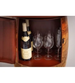 Stojak na wino GLOBE 75 cm drewno sosna*Invicta Interior New